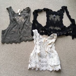 Lace vests